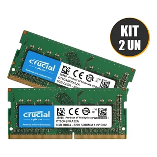 Crucial DDR4 3200 16GB (8GB×2) Crucial 16GB Kit (2 x 8GB) DDR4-3200 UDIMM | CT2K8G4DFRA32A