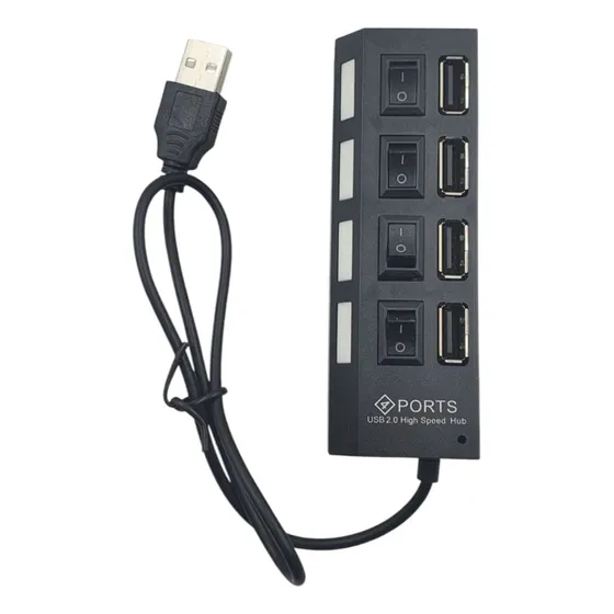 Multicontacto Hub 2.0 Usb 4 Puertos  Switch Adaptador