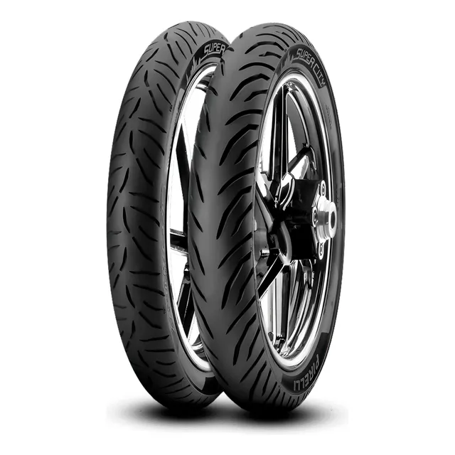 Par Pneu Pirelli Supercity 275-18 E 90/90-18 Titan Fan Start