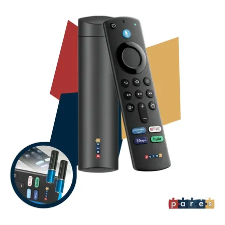 Controle Remoto Pares Com Comando De Voz P/ Amazon Fire Tv Stick Lite/4k Preto