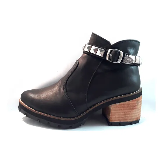 Botas Cortas Cuero Talles Especiales Chirs Mujer Grandes
