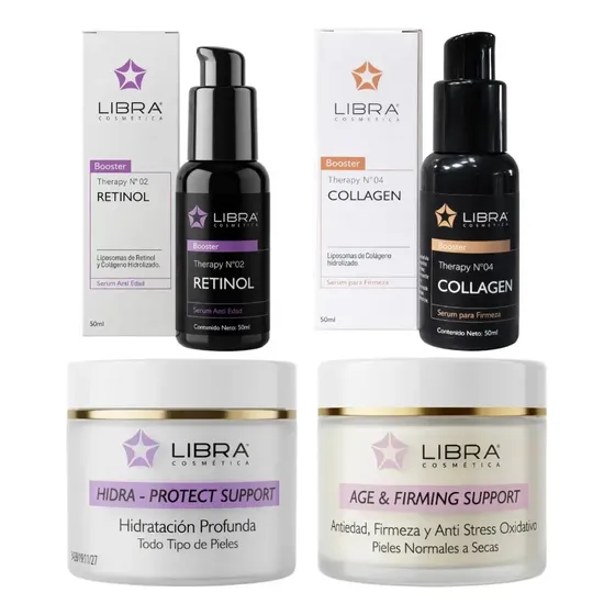 Libra Kit Antiage Retinol Colageno Cremas Age Firming Hidra
