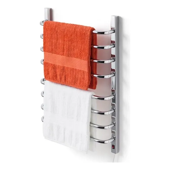 Aquecedor de Toalhas Térmico Grande Cromado Para 2 Toalhas 110v Direito Flape