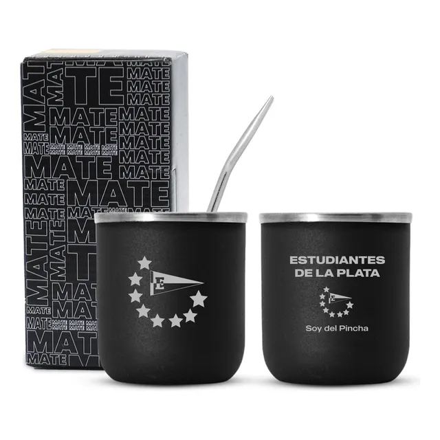 Mate Termico Argentina Campeon Clubes Futbol  Grabado Laser