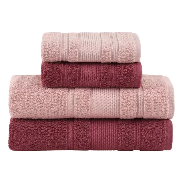Jogo De Toalhas Buddemeyer Bella Extra Soft Banho Rosa/rosa Claro 4 Peças