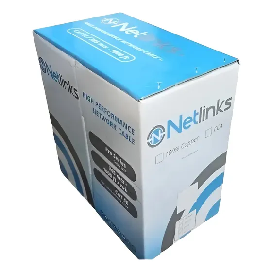 Cable Utp Cat 6 Netlinks 100% 305m Cab-6bc Fluke Pass