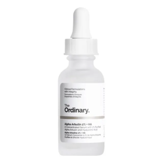 Sérum Alpha Arbutin 2% + HA The Ordinary día/noche para todo tipo de piel de 60mL 30+ años