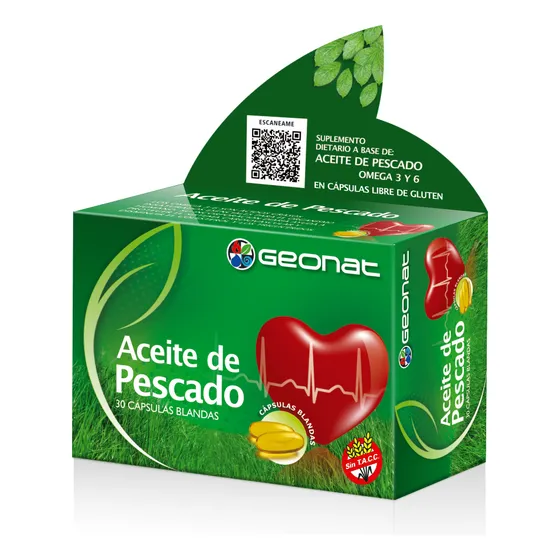 Omega 3 Aceite De Pescado X 30 Cápsulas - Geonat