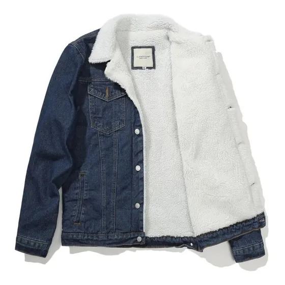 Casaca Jean Con Peluche | Abrigo Jean Con Forro Apeluchado