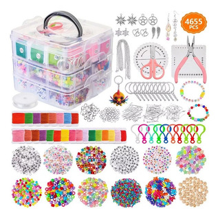 Kit De Miçangas Completo Para Confecção De Joias E Pulseiras Kit De Miçangas Completo Para Confecção De Joias E Pulseiras
