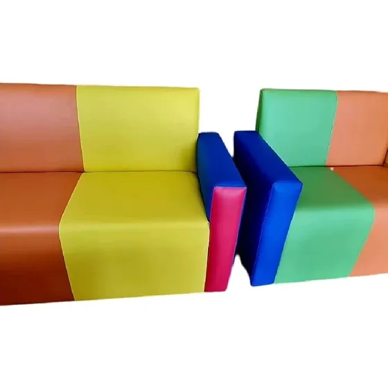 Poltrona Sofa Infantil 1,30cm Colorida Com Braços