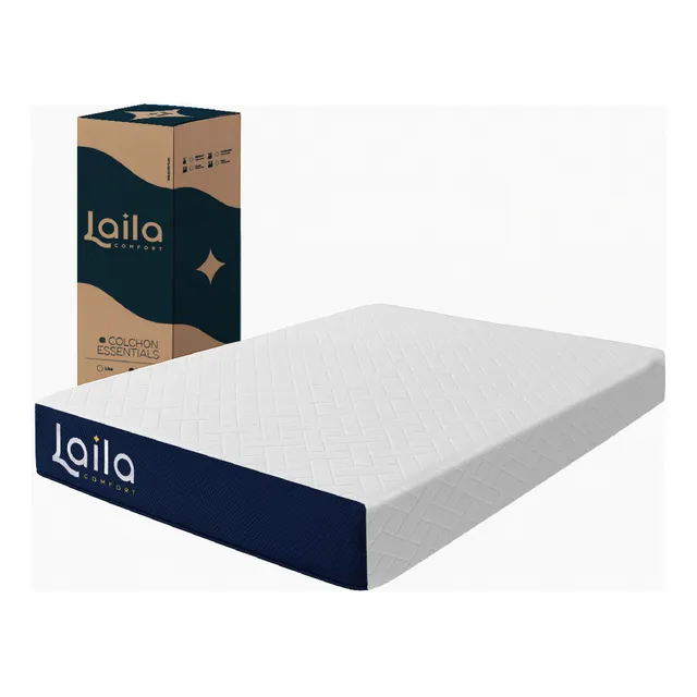 Colchon Individual De Espuma Memory Foam En Caja 100x190x15, Laila Essentials
