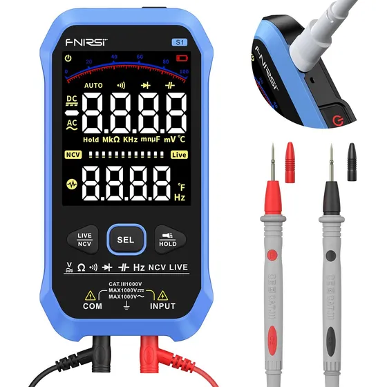 Multímetro Tester Digital Full Autorango True Rms Recargable
