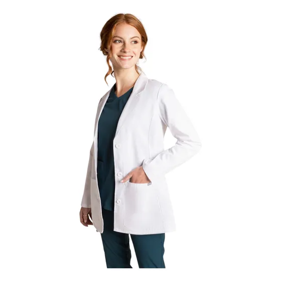Delantal Blanco Laboratorio Mujer Scorpi Uniformes Clinicos