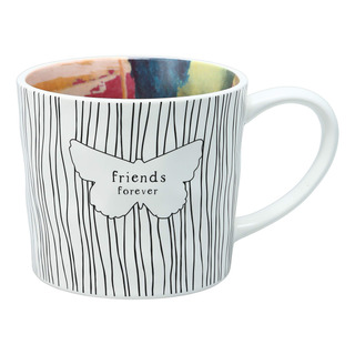 Taza Caf Mariposa Arcoris 16 Oz, Blanco. Taza Caf Mariposa Arcoris 16 Oz, Blanco.