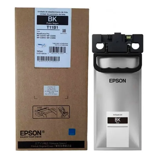 Bolsa Tinta Epson T11b1 Black P/ Wf-c5890/ Wf-c5390