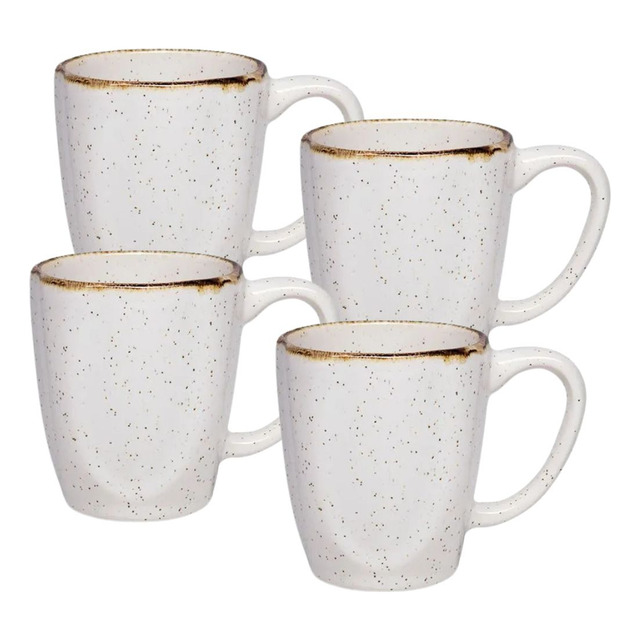 Cj 4 Canecas 380ml Em Porcelana Ryo Maresia - Oxford Cj 4 Canecas 380ml Em Porcelana Ryo Maresia - Oxford