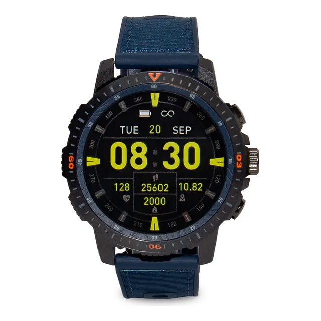 Smartwatch Reloj Inteligente Azul Smarttime Hombre Sr08 Smar