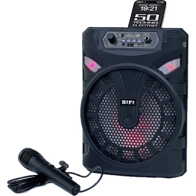 Altavoz Bluetooth De Karaoke De 8 Pulgadas Con Micrófono-abc