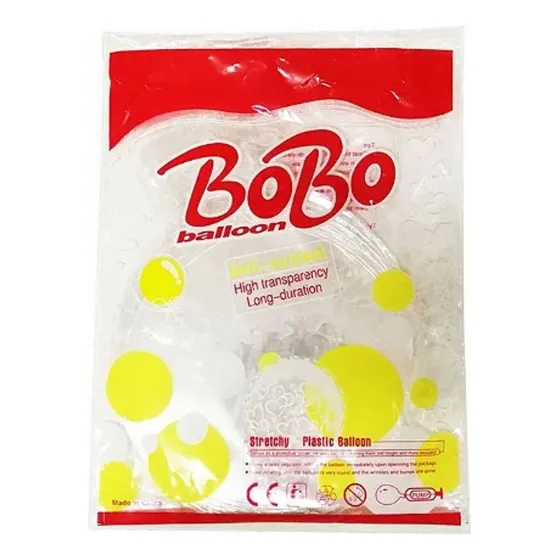 Balão Bubble Bolha Transparente 24 Polegadas 50 Unidades 55cm