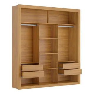 Closet Casal 4 Gavetas Amoudi MĂłveis Cor FreijĂł Closet Casal 4 Gavetas Amoudi MĂłveis Cor FreijĂł