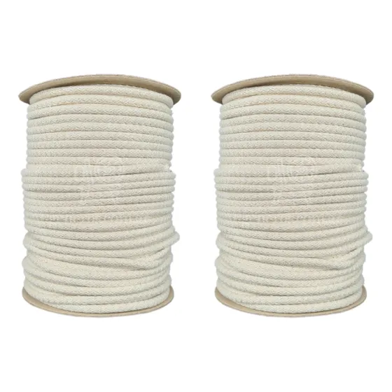 200 Mts Cuerda De Algodón 7mm Crudo Con Relleno Macrame Full