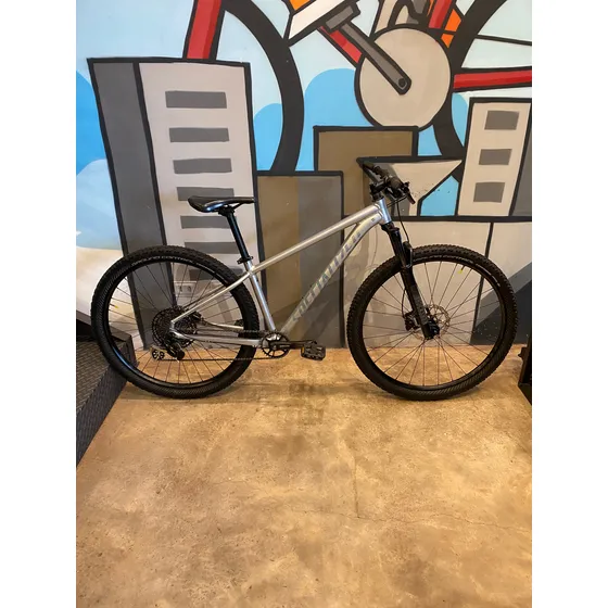 Bicicleta Specialized Rockhopper Expert Usada Tamanho M Prateado 17 "