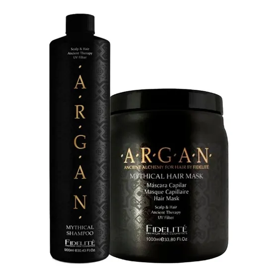 Combo Fidelite Argán: Baño De Crema + Shampoo Hidratante