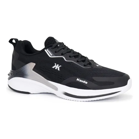 Zapatillas Running Kaida Hombre Kd24-01mi3 Negro Blanco