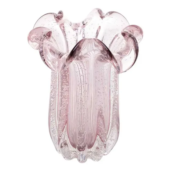 Vaso Murano Flat Italy Rosa Claro 19x24cm - Wolff