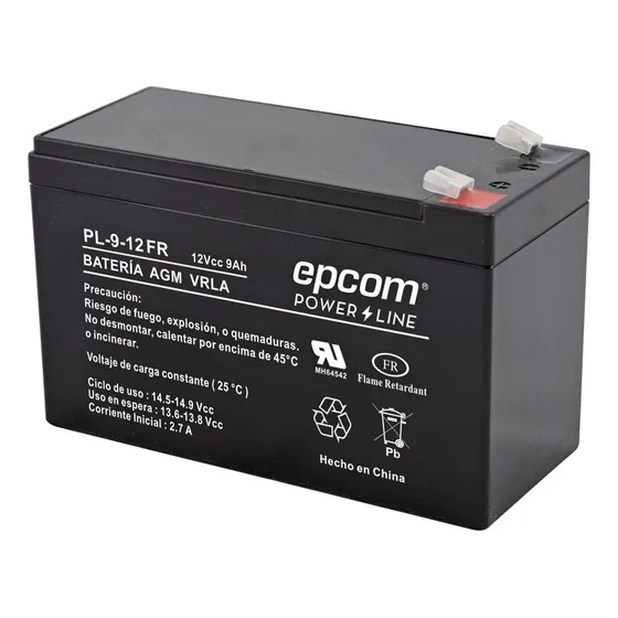 Epcom Ups PL-9-12FR De Respaldo 12 9/a Reemplazo Recargable Para Ups