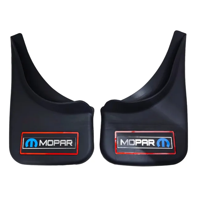 Par (2) Loderas Guardafango Universal Mopar- Negro Rojo