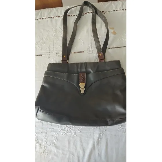 Bolso Cartera Grande Semicuero Ventagaraje Mc7