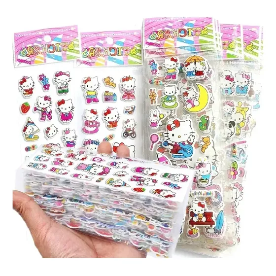 Hello Kitty  Stickers 10 Unidades (laminas)