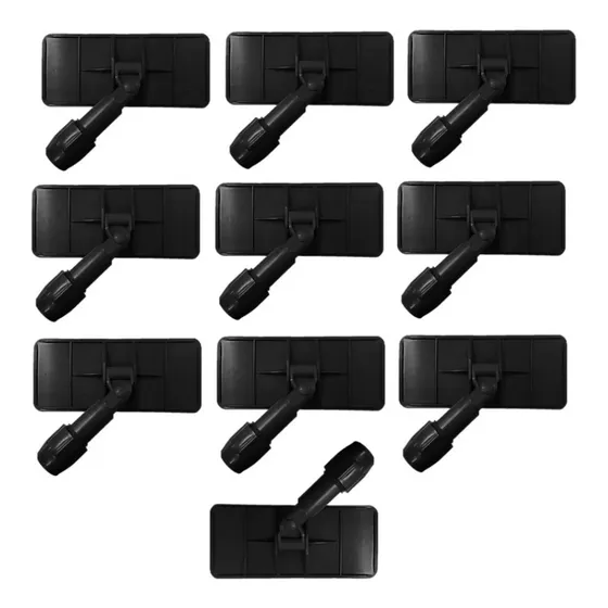Minilock P/ Fibras Cor Preto - Kit 10 Unid