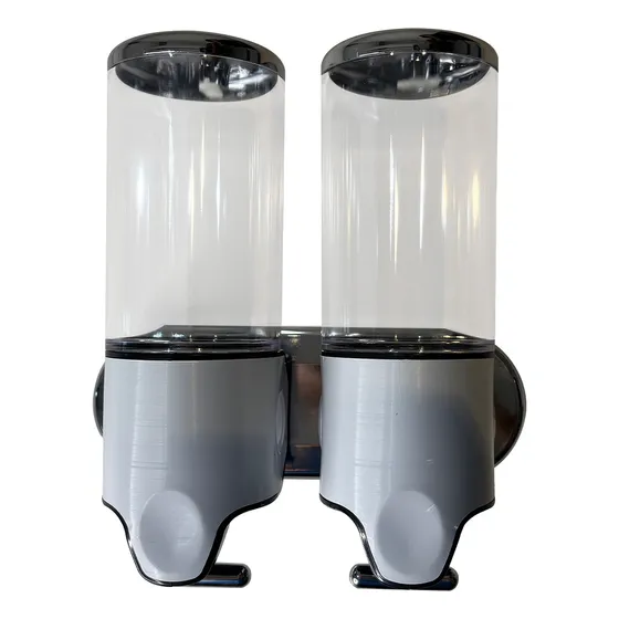 Dispensador Jabon Liquido Pvc Reforzado Doble Shampoo