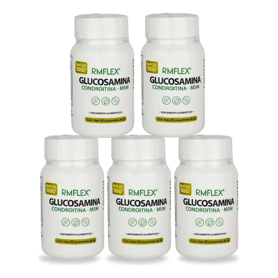 5 Rmflex Glucosamina Condroitina Msm 1 G 90 Comprimidos