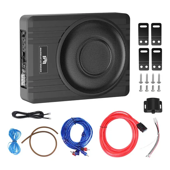 Subwoofer Amplificado 10 Pulgadas Bocinas Para Carros 1200w