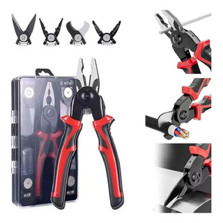 Kit Alicate 5 Em 1 Universal Desencapador Corte Cabos Fio Kit Alicate 5 Em 1 Universal Desencapador Corte Cabos Fio