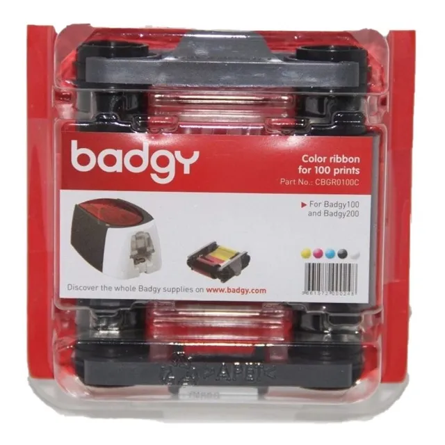 Cinta Evolis Para Impresora Badgy 100 Y 200 Multicolor 100p