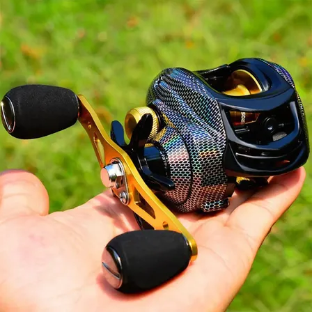 Carretilha Joyfox M1173 Perfil Baixo 18+1 Rolamentos Drag 10kg Preto Direito