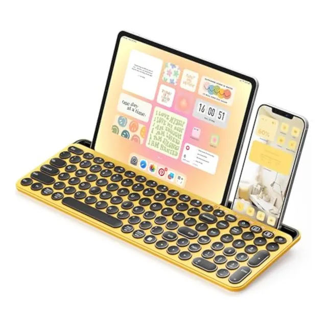 Seenda Bonito Teclado Inalámbrico Bluetooth, Modo