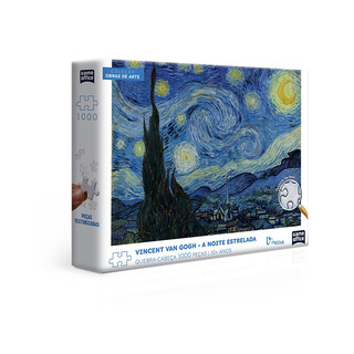Quebra Cabeça 1000 Peças A Noite Estrelada Vincent Van Gogh Toyster Quebra Cabeça 1000 Peças A Noite Estrelada Vincent Van Gogh Toyster