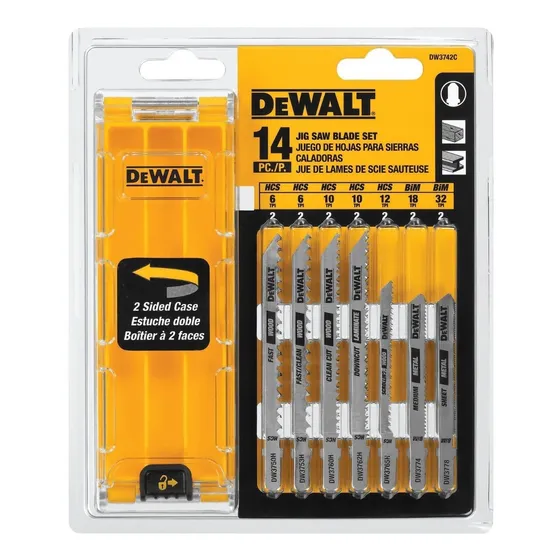 Juego Hojas Sierra Caladora 14 Pza Dewalt Dw3742c