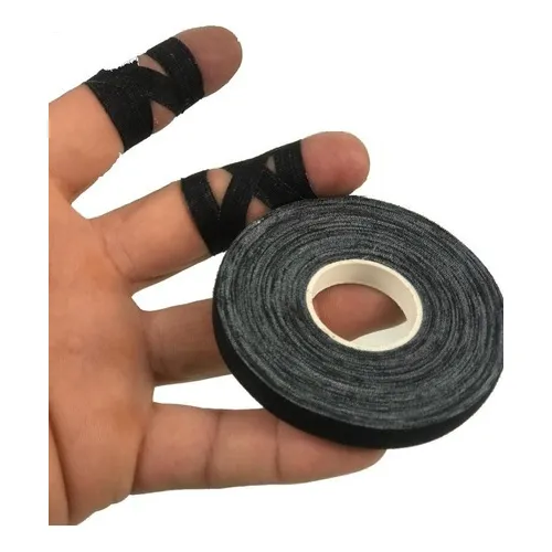 Kit 6 Finger Tapes Proteção Para Os Dedos Jiu Jitsu Preto 