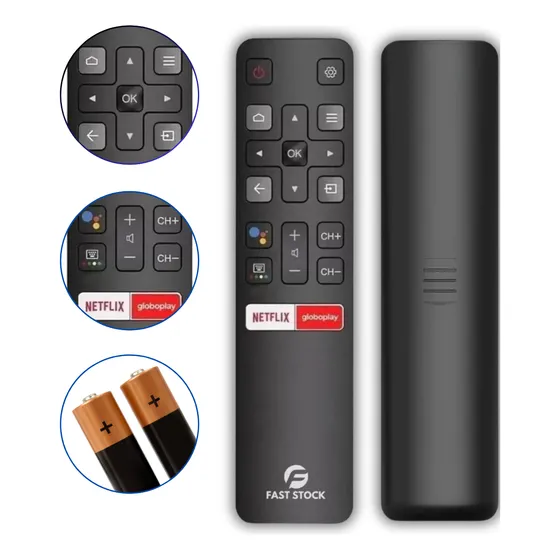 Controle Para Tv Semp Tcl 32s6500s 40s6500fs 43s6500fs