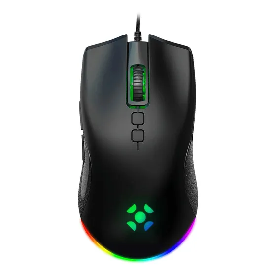 Mouse Gamer Ambidestro Fortrek Blackfire 7200dpi Rgb F.macro Cor Preto