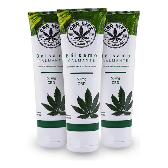 3 Pack Bálsamo Calmante Cbdlife 90g