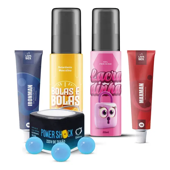 Kit Erotico Bolinha Intranse Anestesico Redutor Vaginal Hot