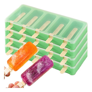 Moldes Para Helados, Cubitos De Hielo, Bandeja De Silicona P Moldes Para Helados, Cubitos De Hielo, Bandeja De Silicona P